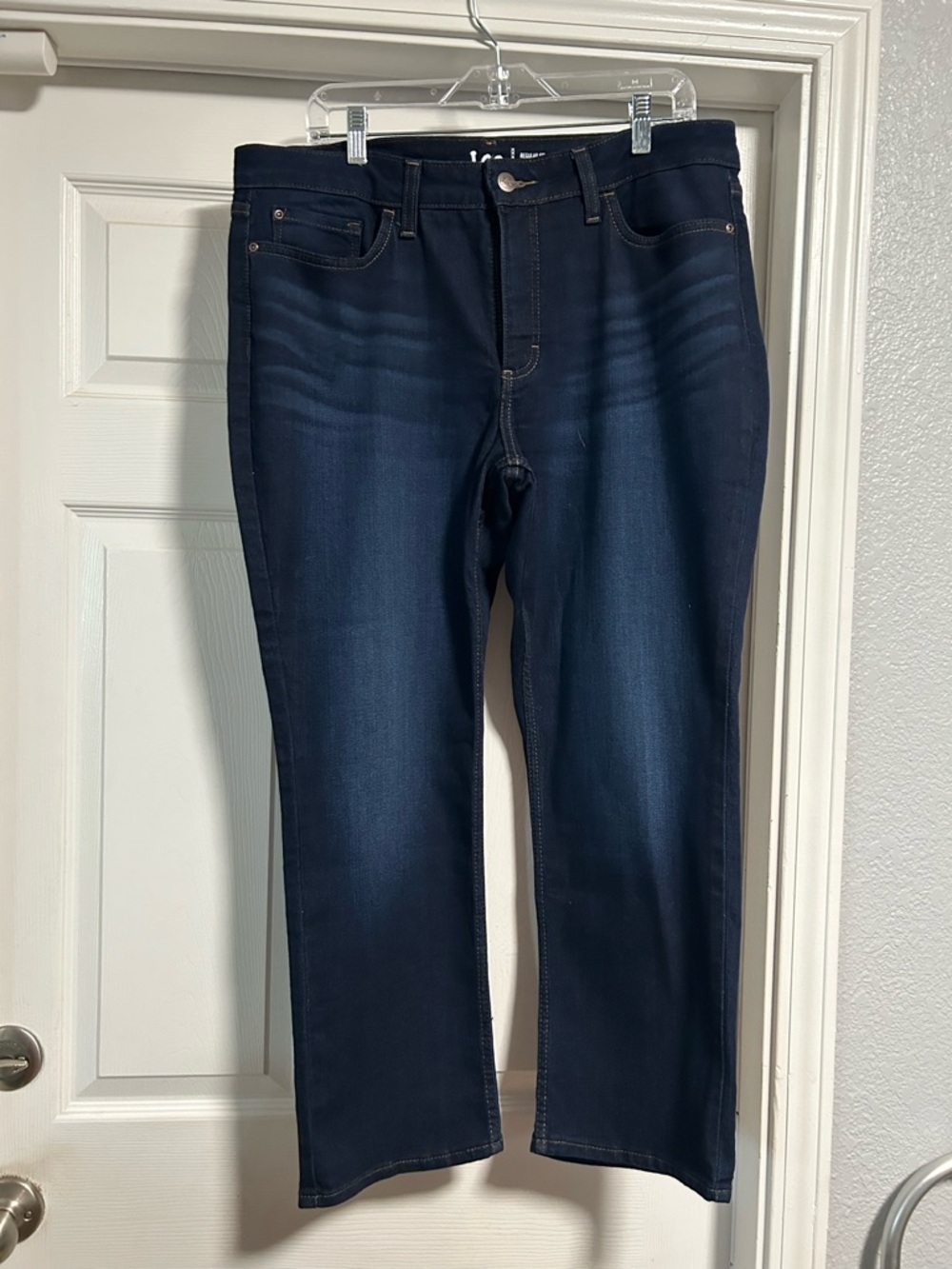 Lee Women’s  Dark Blue Straight-Leg Jeans